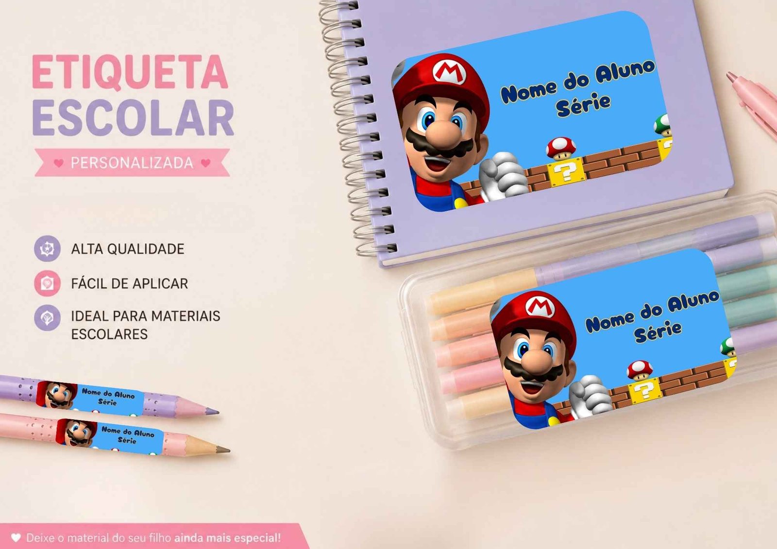 Etiquetas escolares